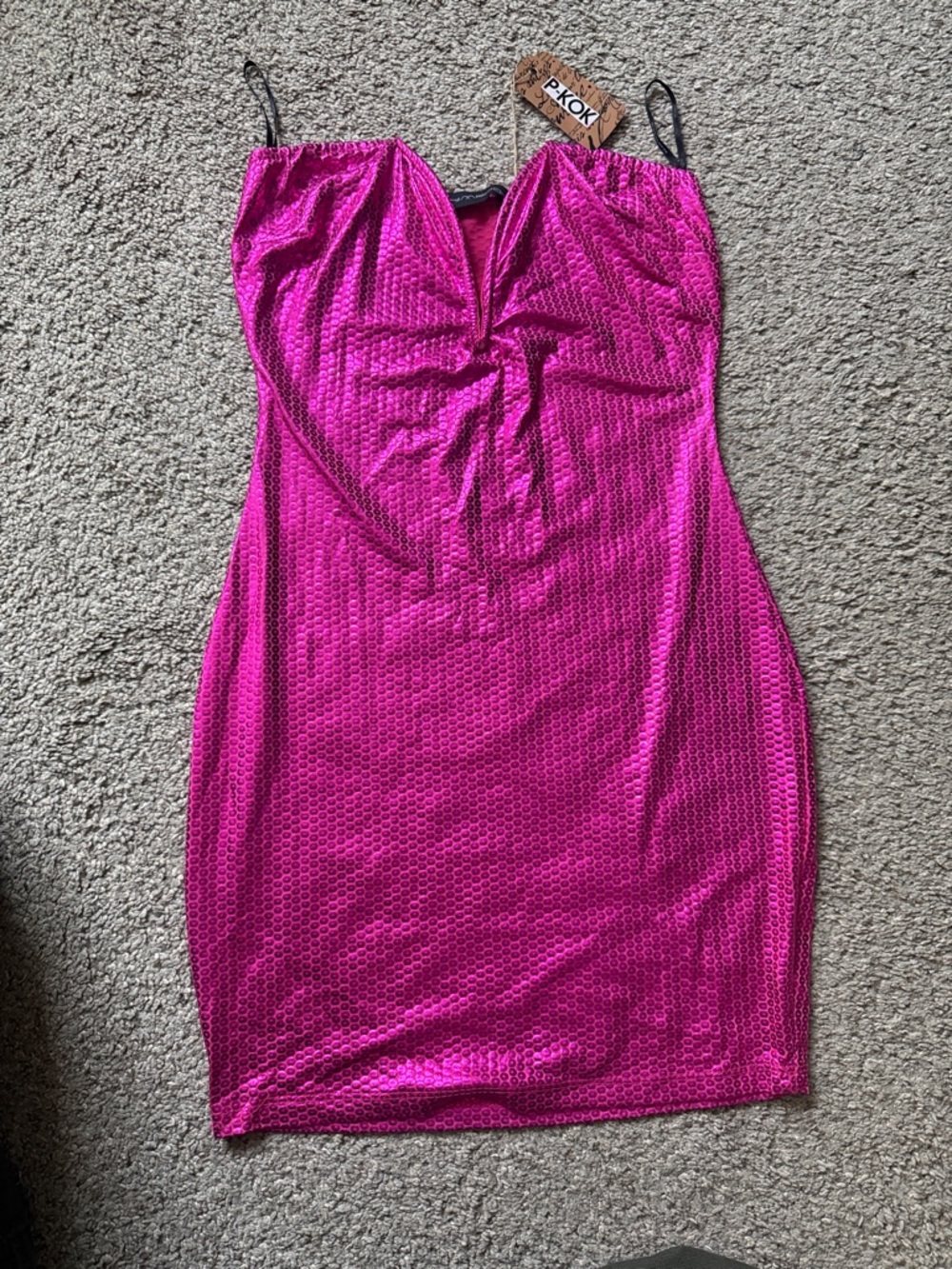 Symphony Fuchsia/Hot Pink Mini Dress